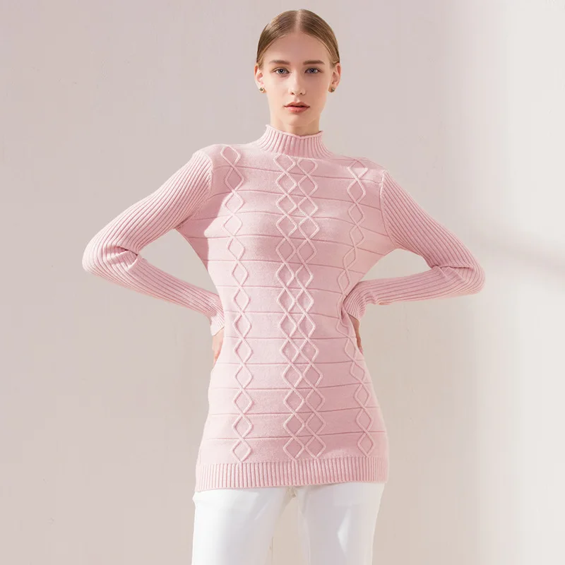 Autumn and Winter New Women's Half High Neck Pullover Pure Color Thick Sweater Mid-length Slim Knit Sweater harajuku sweater
Autumn and Winter New Women's Half High Neck Pullover Pure Color Thick Sweater Mid-length Slim Knit Sweater harajuku sweater