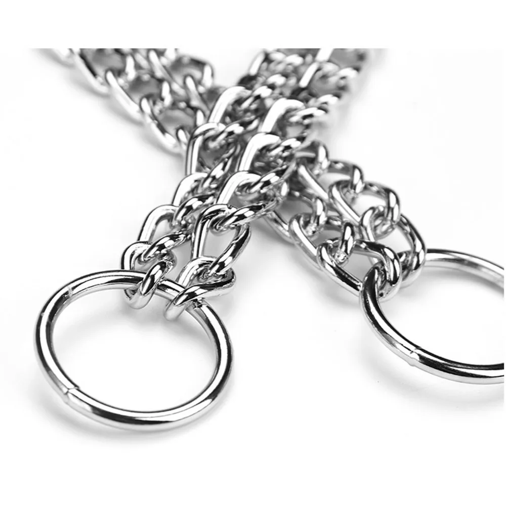 Slip P Chain Dog Choke Collar for Small Medium Large Dogs Heavy Duty Titan Training Collars 2 Row Chrome Adjustable Pet Collar
Slip P Chain Dog Choke Collar for Small Medium Large Dogs Heavy Duty Titan Training Collars 2 Row Chrome Adjustable Pet Collar