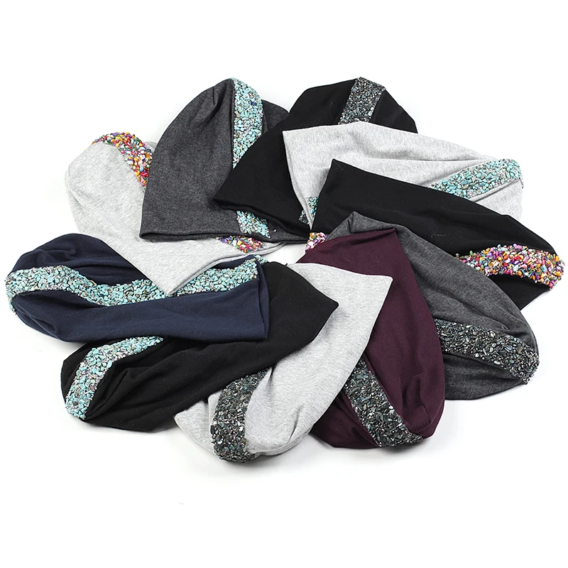 Men Woman Cotton Beanie Hat Warm Skull Caps For Adults Unisex Beanies With Shining Stone Stripe Cloth Cap Casual Fashion Hats
Men Woman Cotton Beanie Hat Warm Skull Caps For Adults Unisex Beanies With Shining Stone Stripe Cloth Cap Casual Fashion Hats