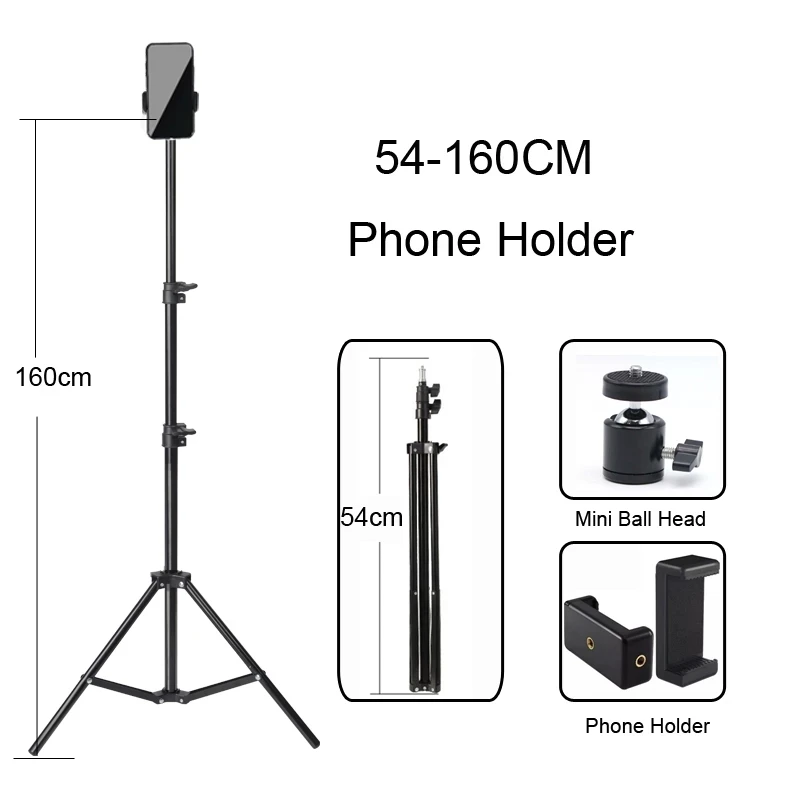 1/4 Screw Head Universal Portable160cm Aluminum Selfie Tripod For Phone Stand Mount Digital Camera With Bluetooth Remote Control
1/4 Screw Head Universal Portable160cm Aluminum Selfie Tripod For Phone Stand Mount Digital Camera With Bluetooth Remote Control