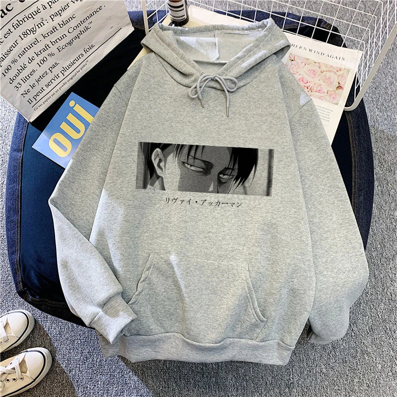 Anime Attack On Titan Levi Eye Oversized Sweatshirt Hoodie Women Harajuku Cotton Pullovers Casaul Autumn Winter Tops Sudaderas
Anime Attack On Titan Levi Eye Oversized Sweatshirt Hoodie Women Harajuku Cotton Pullovers Casaul Autumn Winter Tops Sudaderas
