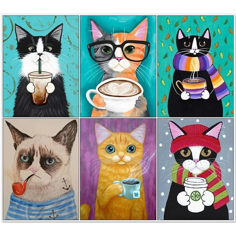 5D Diy Diamond Embroidery Mosaic Cartoon Animals Painting Full Rhinestone Lovely Cats Pictures Wall Art Home Bedroom Decoration
5D Diy Diamond Embroidery Mosaic Cartoon Animals Painting Full Rhinestone Lovely Cats Pictures Wall Art Home Bedroom Decoration