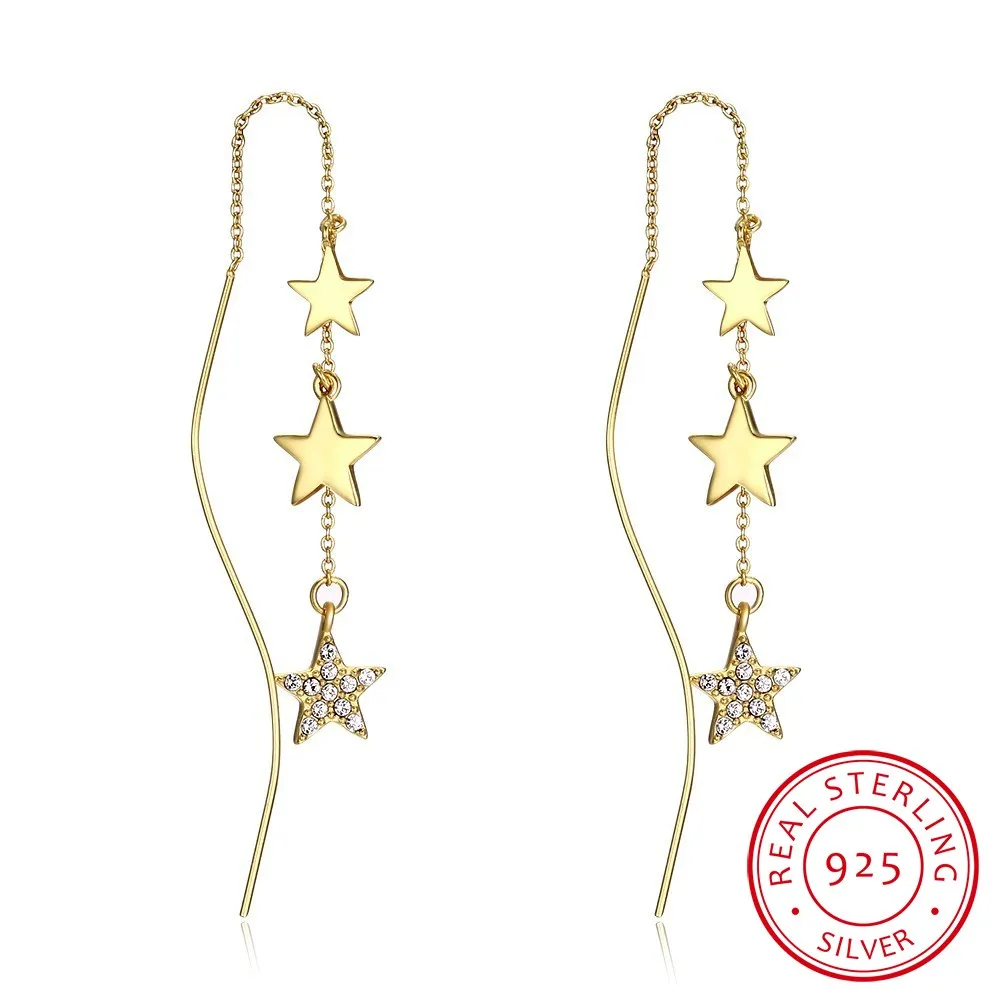 Long Crystal Star 925 Sterling Silver Earring For Women Hot Fashion sterling-silver-jewelry brinco brincos bijoux 
Long Crystal Star 925 Sterling Silver Earring For Women Hot Fashion sterling-silver-jewelry brinco brincos bijoux