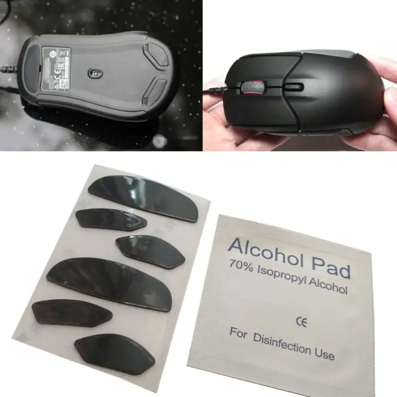 2Pcs 0.6mm Thickness Replace Mouse Feet Mouse Skates for steelseries Rival 310 Mouse