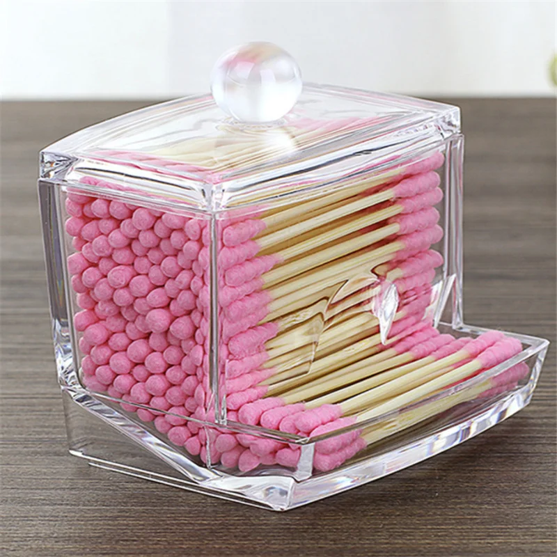 Transparent Clear Acrylic Q-tip Holder Box Cotton Swabs Stick Storage Cosmetic Makeup Case Boxes EJ870720
Transparent Clear Acrylic Q-tip Holder Box Cotton Swabs Stick Storage Cosmetic Makeup Case Boxes EJ870720