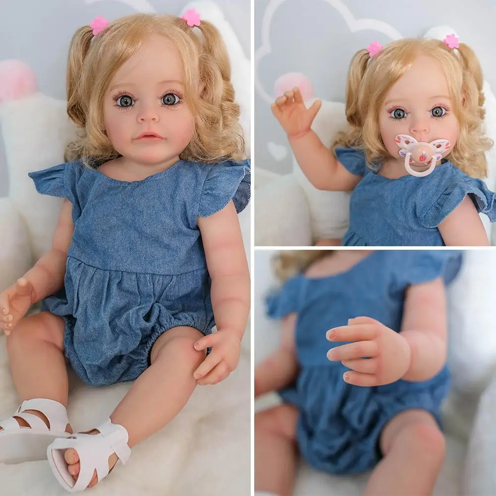 55cm Rebirth Toy Baby Girl Doll Full Body Silicone Waterproof Bath Toy Handmade Detail Spray Paint with 3d Appearance Gifts
55cm Rebirth Toy Baby Girl Doll Full Body Silicone Waterproof Bath Toy Handmade Detail Spray Paint with 3d Appearance Gifts