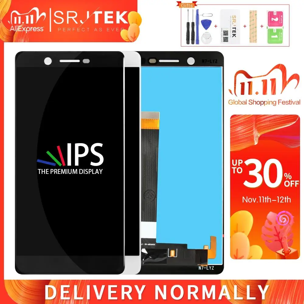 Srjtek Screen For Nokia 7 LCD 5.2'' 1920*1080 For Nokia N7 Display Digitizer TouchScreen Assembly Glass Sensor Replacement Parts
Srjtek Screen For Nokia 7 LCD 5.2'' 1920*1080 For Nokia N7 Display Digitizer TouchScreen Assembly Glass Sensor Replacement Parts