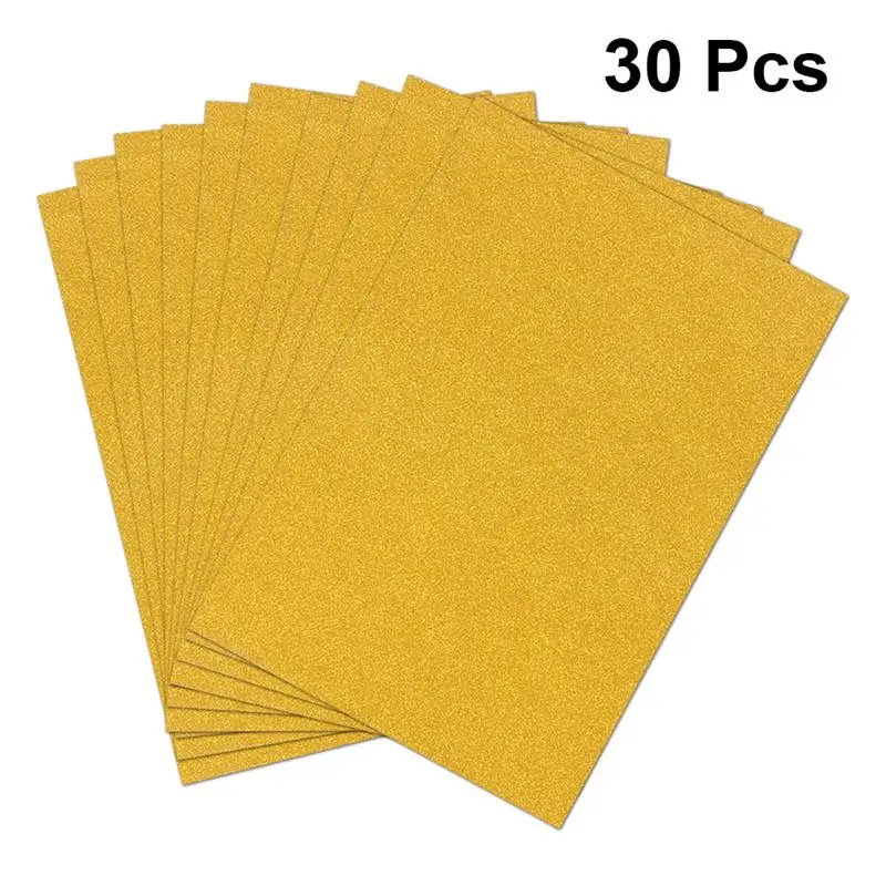 Фото 30 шт. золотые блестящие A4 листов блеск картон делая DIY Материал - купить