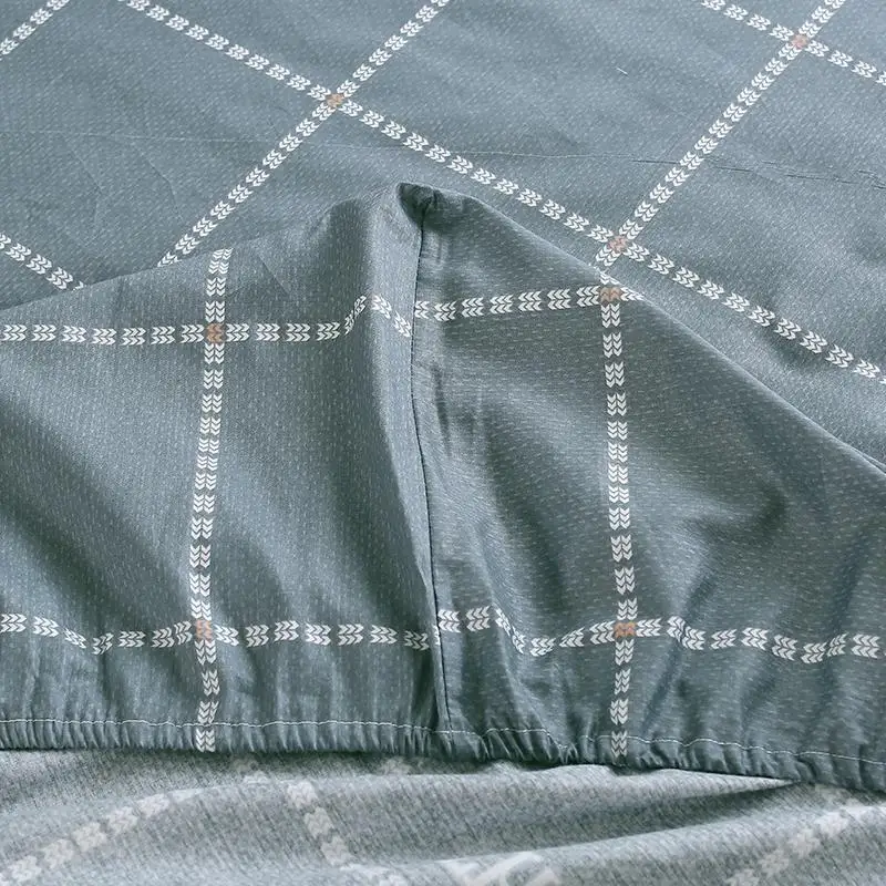 Plaid 100%Cotton Bed Sheet Fitted sheet With Elastic Band Bed set Twin Queen King sze Bedlinen Mattress Cover 48*74cm pillowcase
Plaid 100%Cotton Bed Sheet Fitted sheet With Elastic Band Bed set Twin Queen King sze Bedlinen Mattress Cover 48*74cm pillowcase