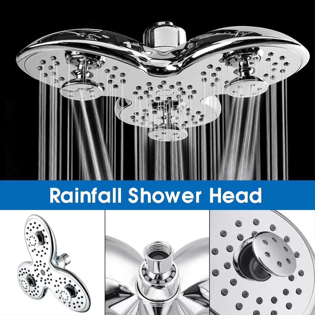 10 Inch Bathroom High Pressure Waterfall Shower Head Petal Shape 3 Functions Top Shower Head Rainfall Jetting SPA Shower Head
10 Inch Bathroom High Pressure Waterfall Shower Head Petal Shape 3 Functions Top Shower Head Rainfall Jetting SPA Shower Head