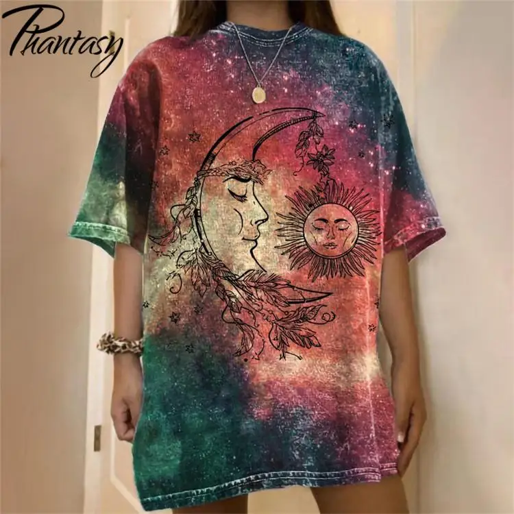 Phantasy 2021 Spring New O-Neck Printed T-Shirt Summer Short-Sleeved Loose Plus Size Women's Tops Street Style Mid Long Tees
Phantasy 2021 Spring New O-Neck Printed T-Shirt Summer Short-Sleeved Loose Plus Size Women's Tops Street Style Mid Long Tees