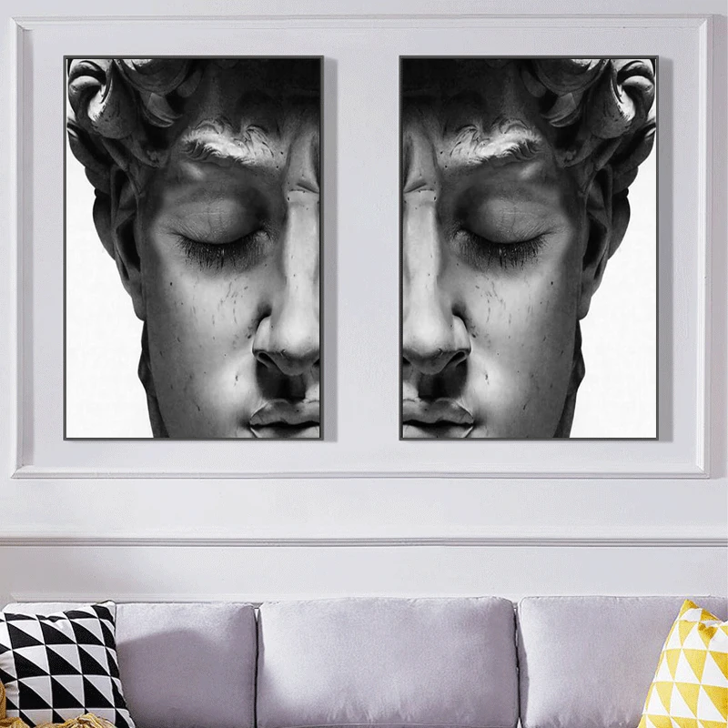 Black and White David Sculpture Canvas Paintings on The Wall Posters and Prints Portrait Wall Art Canvas Pictures Decor Cuadros
Black and White David Sculpture Canvas Paintings on The Wall Posters and Prints Portrait Wall Art Canvas Pictures Decor Cuadros
