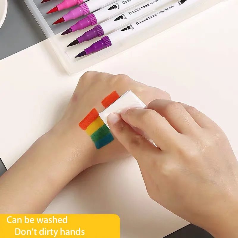 100 color soft head watercolor pen children primary school with 24 color 36 color double head washable watercolor pen art suppli
100 color soft head watercolor pen children primary school with 24 color 36 color double head washable watercolor pen art suppli