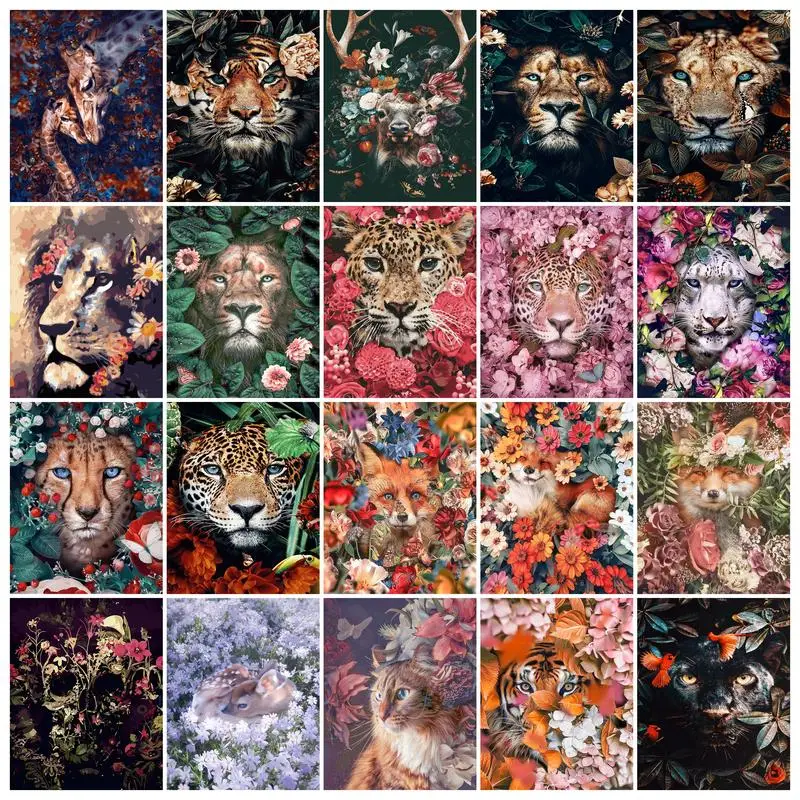 PhotoCustom Flower Animals Acrylic Paint By Numbers Deer DIY 60x75cm Oil Painting By Numbers On Canvas Lions Digital Home Decor
PhotoCustom Flower Animals Acrylic Paint By Numbers Deer DIY 60x75cm Oil Painting By Numbers On Canvas Lions Digital Home Decor