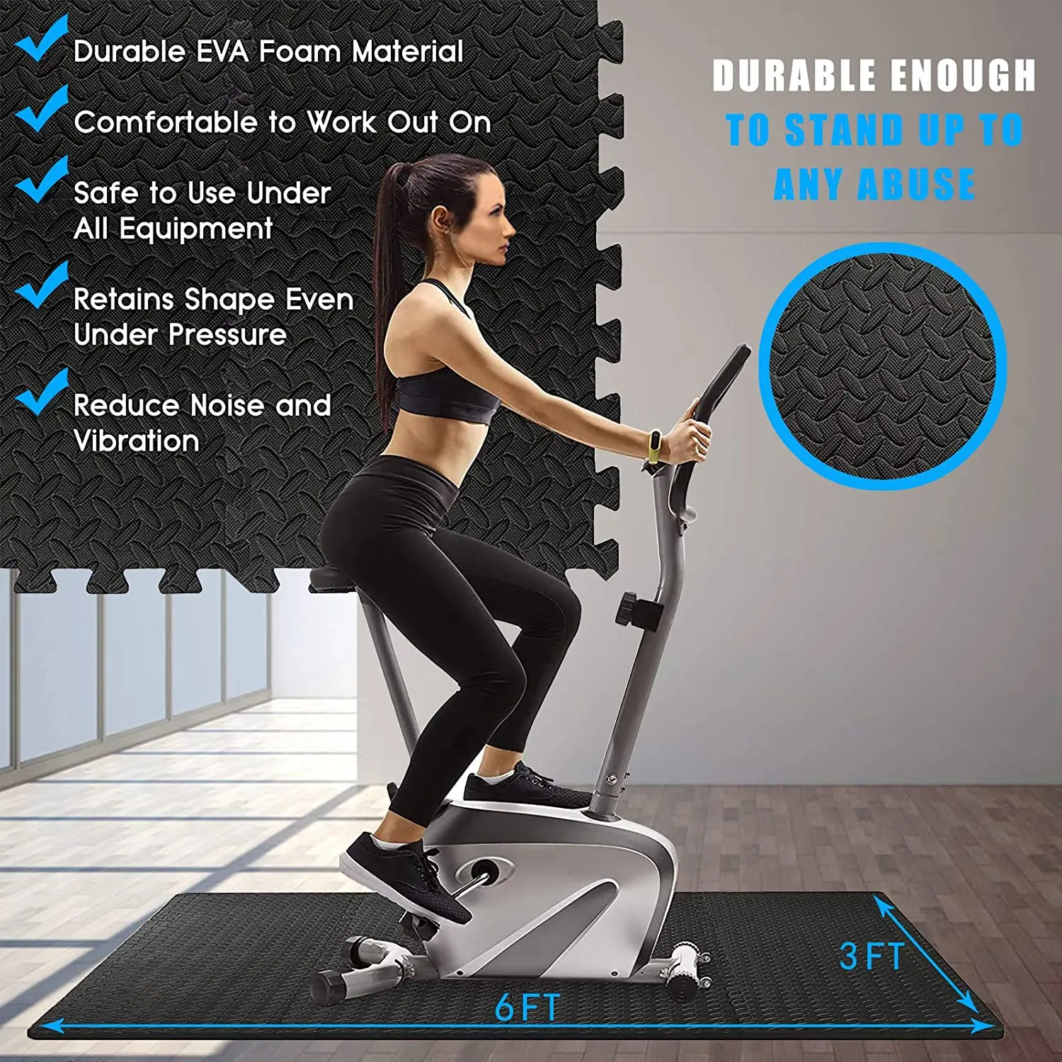 12PCS 30*30cm EVA Leaf Grain Floor Sport Protection Gym Mat Non-Slip Soft Foam Splicing Rugs Thicken Shock Room Workout Yoga Mat
12PCS 30*30cm EVA Leaf Grain Floor Sport Protection Gym Mat Non-Slip Soft Foam Splicing Rugs Thicken Shock Room Workout Yoga Mat