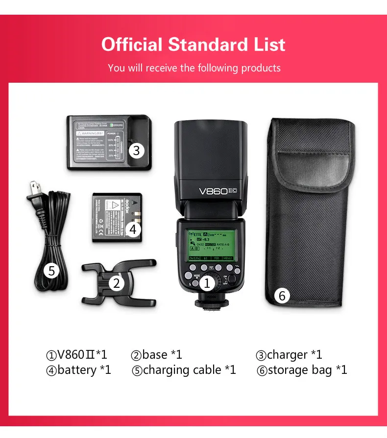Godox V860II-C V860II-N V860II-S V860II-F V860II-O Camera Flash HSS TTL Li-ion Battery Speedlite for Canon Nikon Sony Oly Fuji
Godox V860II-C V860II-N V860II-S V860II-F V860II-O Camera Flash HSS TTL Li-ion Battery Speedlite for Canon Nikon Sony Oly Fuji