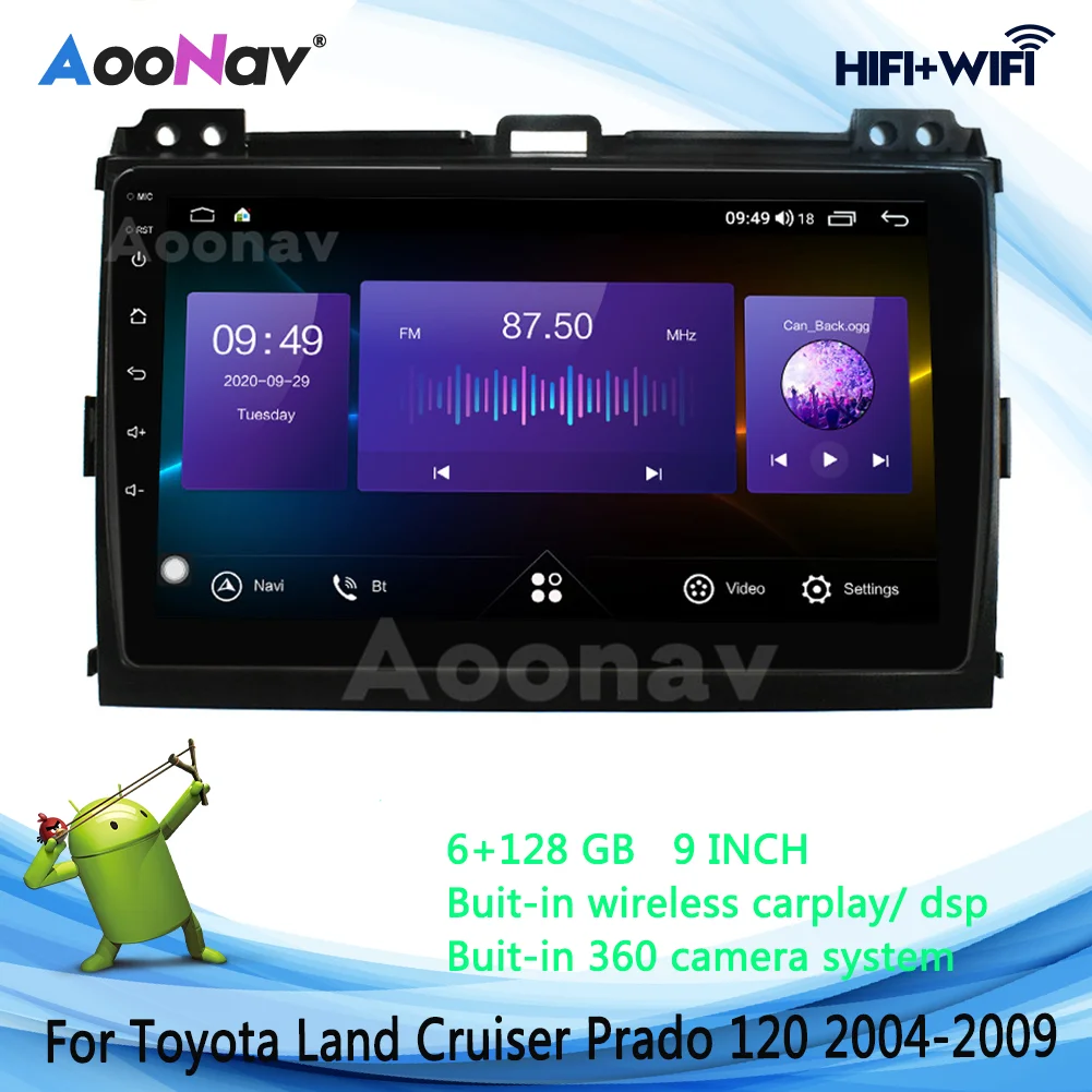 360 Camera Car Radio For Toyota Land Cruiser Prado 120 2004-2009 GPS Navigation QLED Screen 2 Din Stereo Multimedia DVD Player
360 Camera Car Radio For Toyota Land Cruiser Prado 120 2004-2009 GPS Navigation QLED Screen 2 Din Stereo Multimedia DVD Player
