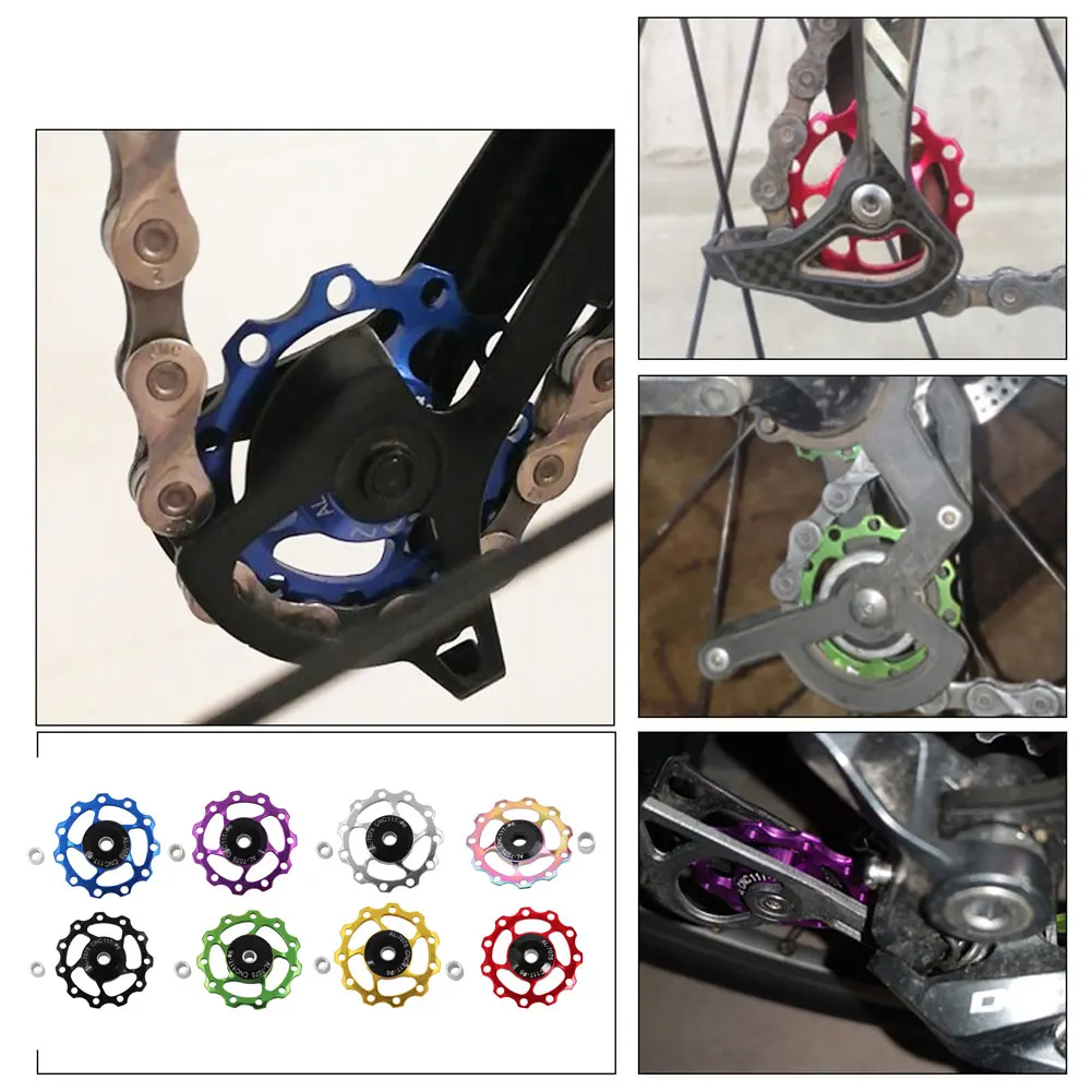 Aluminum Mountain Bike Cycle 11T Jockey Pulley Wheel Rear Derailleur Professional Parts Bicycle MTB Accessories
Aluminum Mountain Bike Cycle 11T Jockey Pulley Wheel Rear Derailleur Professional Parts Bicycle MTB Accessories