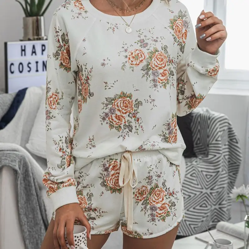 Women Tie-Dye Leopard Print 2 Piece Pajamas Set Pullover Long Sleeve O-Neck Top Shirt Drawstring Shorts Casual Loose Tracksuit L
Women Tie-Dye Leopard Print 2 Piece Pajamas Set Pullover Long Sleeve O-Neck Top Shirt Drawstring Shorts Casual Loose Tracksuit L