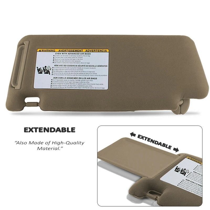 Passenger Right Side Windshield Sun Visor Replacement Beige for Toyota Tacoma 2005-2012 74310-04081-E0
Passenger Right Side Windshield Sun Visor Replacement Beige for Toyota Tacoma 2005-2012 74310-04081-E0