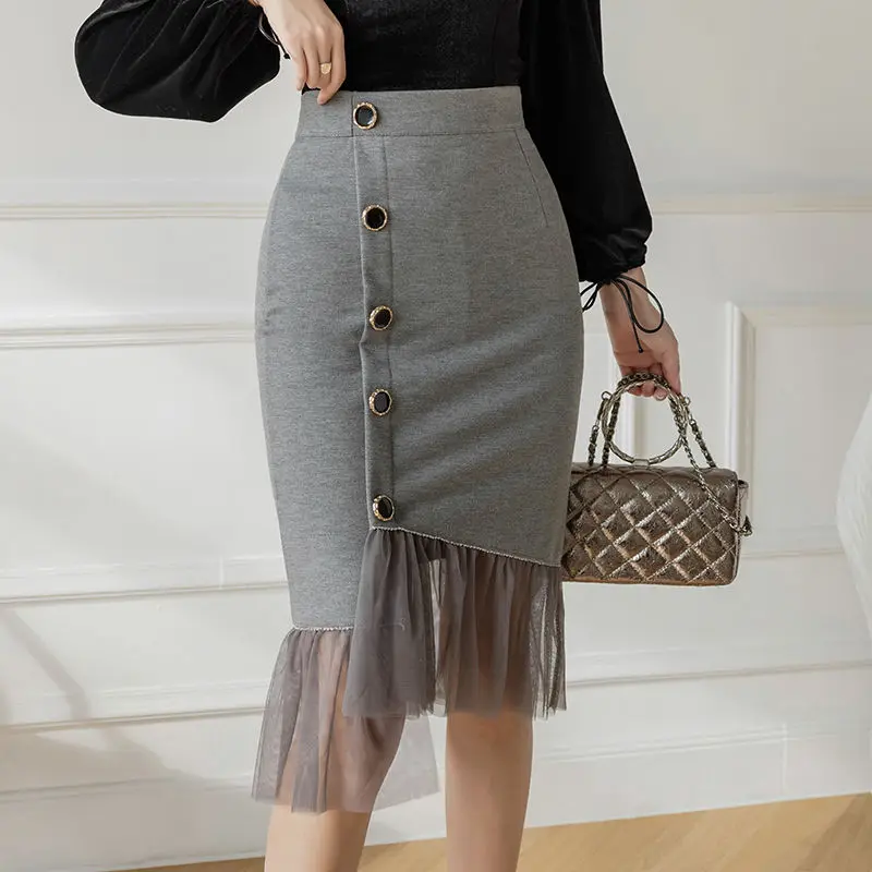 Plus Size 2021 New Women Skirts Casual High Waist Elastic Package Hip Skirt Fashion Gauze Sexy Slim Elegant Office Lady Skirt
Plus Size 2021 New Women Skirts Casual High Waist Elastic Package Hip Skirt Fashion Gauze Sexy Slim Elegant Office Lady Skirt