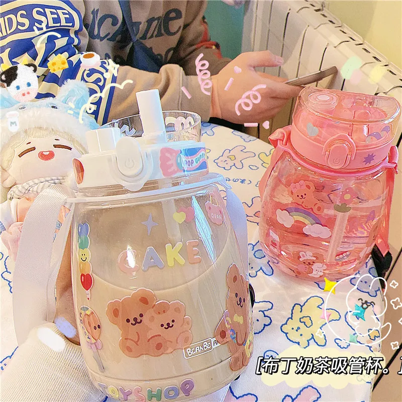 Cool Plastic Straw Water Cup with Graduated Campus Handy Sports Cup Cute Lock Buckle Sen-type Straw Water Cup Kawaii Cup
Cool Plastic Straw Water Cup with Graduated Campus Handy Sports Cup Cute Lock Buckle Sen-type Straw Water Cup Kawaii Cup