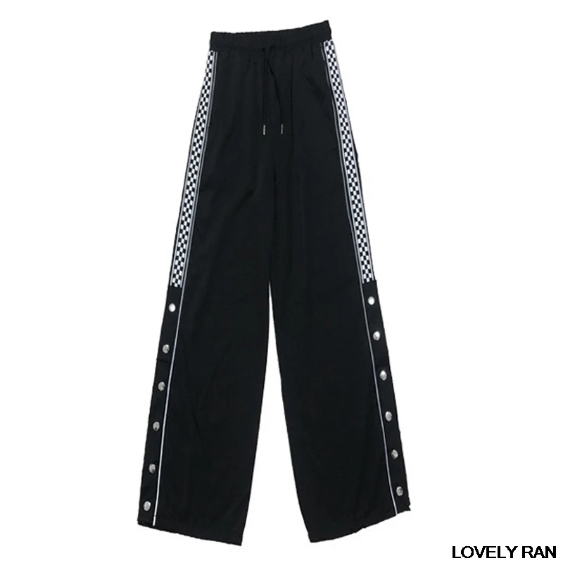 Reflective Buckle Wide Leg Pants Women Straight Split High Waist Corset Black Trousers Female 2021 Summer Girls Causal Pant
Reflective Buckle Wide Leg Pants Women Straight Split High Waist Corset Black Trousers Female 2021 Summer Girls Causal Pant