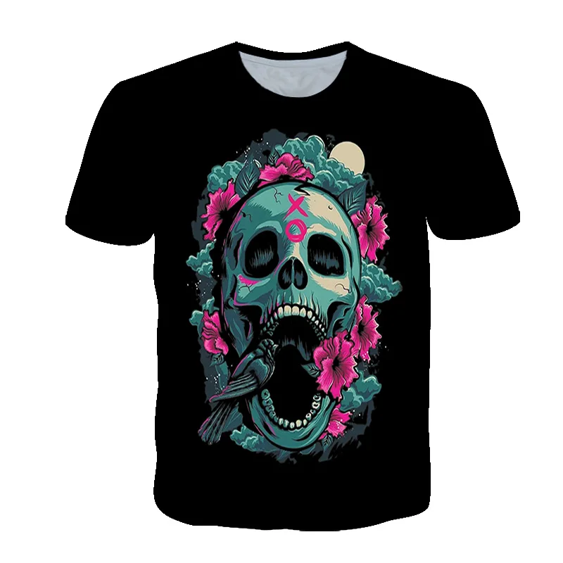 Scary Skull Men's T-shirt Summer Fashion Hip Hop Shirt 3D Skull Street Clothing Stitching Printed T-Shirt Men's Size XS-6XL
Scary Skull Men's T-shirt Summer Fashion Hip Hop Shirt 3D Skull Street Clothing Stitching Printed T-Shirt Men's Size XS-6XL