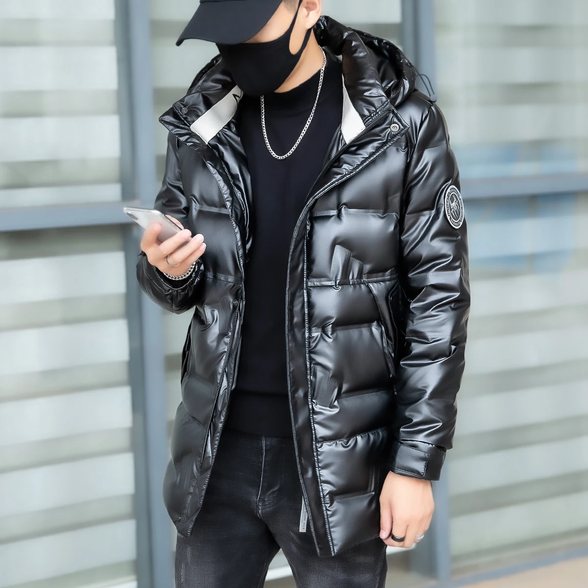 Winter New Mid-length Men's Down Jacket Bright Face Trendy Brand Light and Thin Hooded Jackets Thick Handsome Coat
Winter New Mid-length Men's Down Jacket Bright Face Trendy Brand Light and Thin Hooded Jackets Thick Handsome Coat