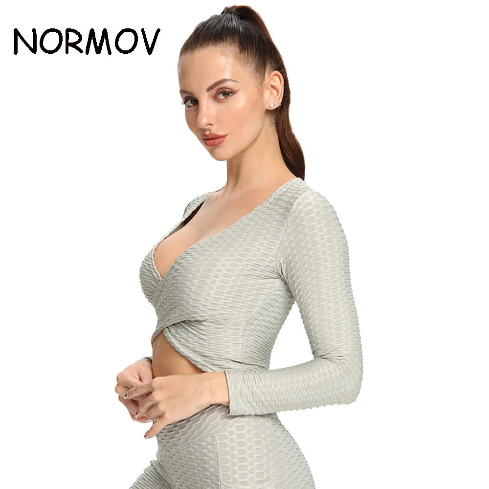 NORMOV Long Sleeve Sports Tops Women Gym Fitness Workout Slim Shirt High Elastic Quick Dry Sportswear Activewear Running Clothes
NORMOV Long Sleeve Sports Tops Women Gym Fitness Workout Slim Shirt High Elastic Quick Dry Sportswear Activewear Running Clothes