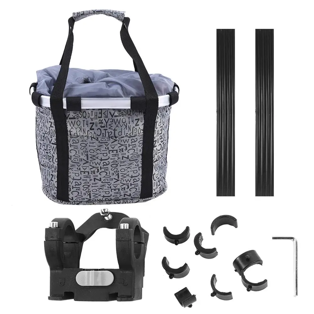 New Bicycle Detachable Basket Bicycle Front Pet Car Canvas Front Bag Aluminum Alloy Frame Pet Basket Bearing 5 Kg
New Bicycle Detachable Basket Bicycle Front Pet Car Canvas Front Bag Aluminum Alloy Frame Pet Basket Bearing 5 Kg