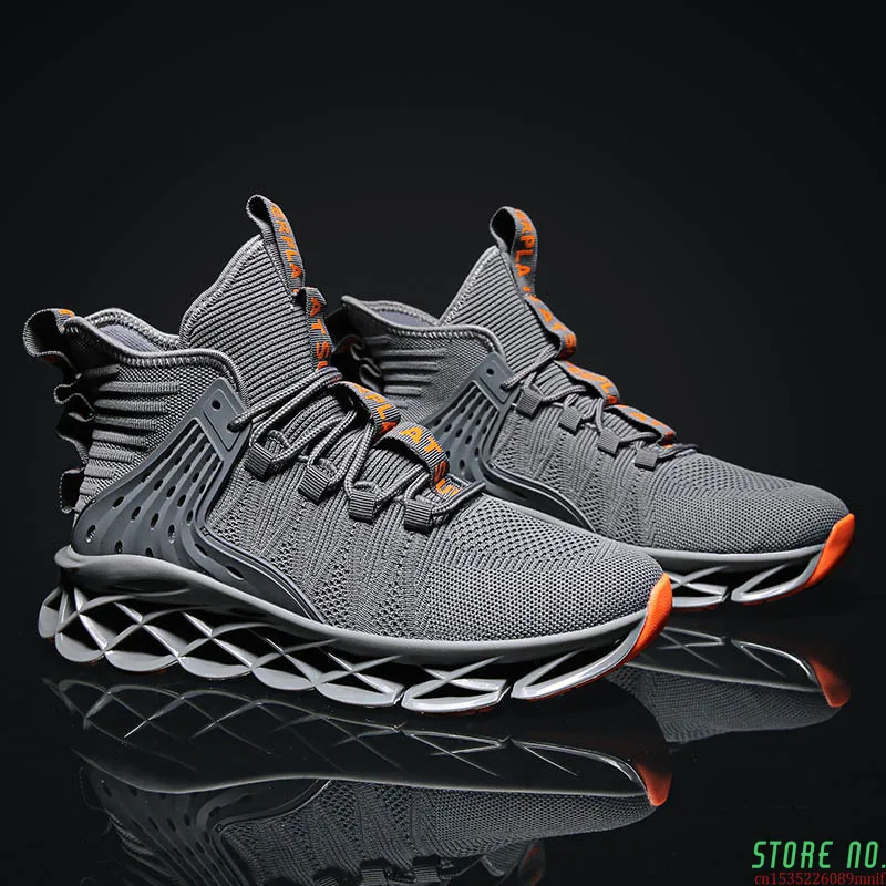 High Top Running Shoes For Men Blade Sports Shoes Breathable Cushioning Sneakers Trainers Fitness Jogging Shoes Zapatillas
High Top Running Shoes For Men Blade Sports Shoes Breathable Cushioning Sneakers Trainers Fitness Jogging Shoes Zapatillas