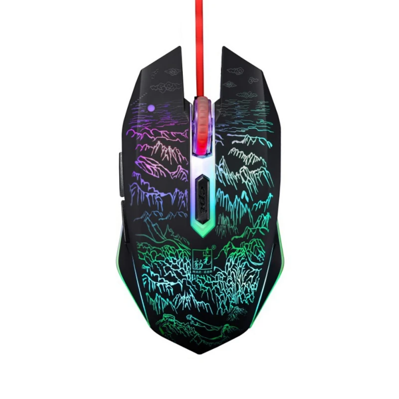 

PC USB Gaming Mouse 1.3M Wired With RGB Chroma Backlit 8 Programmable 6 Buttons MT-M930 1200/1800/2400DPI