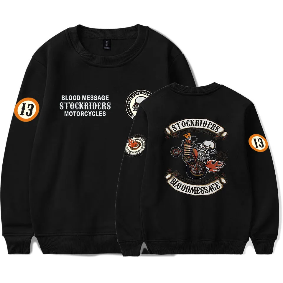 Skull Stockriders Motorcycle long sleeve Sweatshirt men women crewneck Hoodies Sweatshirts skull locomotive Tracksuit tops
Skull Stockriders Motorcycle long sleeve Sweatshirt men women crewneck Hoodies Sweatshirts skull locomotive Tracksuit tops