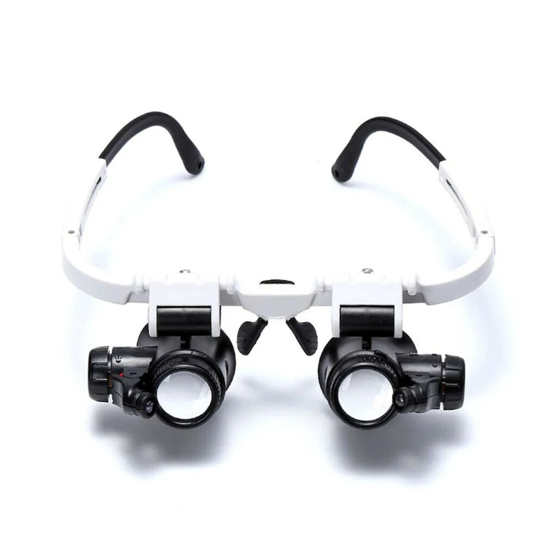 1 Pair Magnifier Magnifying Eye Glass Loupe For Gemstone Identification Jeweler Watch Repair Kit With LED Light
1 Pair Magnifier Magnifying Eye Glass Loupe For Gemstone Identification Jeweler Watch Repair Kit With LED Light