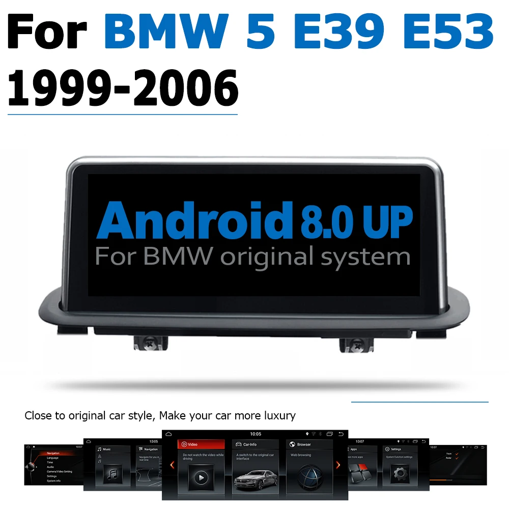 2 Din Автомобильный мультимедийный плеер для BMW 5 серии E39 1995 ~ 2003 радиоприемник Android