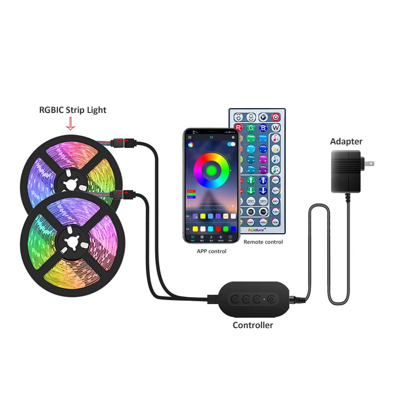 LED Strips Lights Bluetooth Led RGB 5050 Flexible Tape Diode 10M 15M DC 12V Remote Control+Adapter Blacklight Lef Bedroom | Лампы и