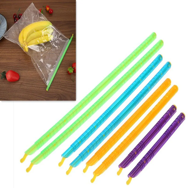 8pcs Plastic Seal Stick Storage Chips Bag Fresh Food Snack Grip Kitchen Sealing Clips Coffee Bag Clips Sealer Clamp Kitchen Tool
8pcs Plastic Seal Stick Storage Chips Bag Fresh Food Snack Grip Kitchen Sealing Clips Coffee Bag Clips Sealer Clamp Kitchen Tool