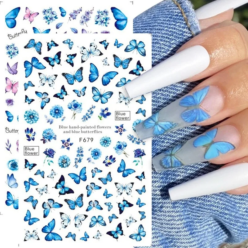 Retro Blue Butterfly 3D Nail Sticker Flower Leaf Self-adhesive Transfer Slider Wrapped Nail Foil DIY Decoration Nail Decoration
Retro Blue Butterfly 3D Nail Sticker Flower Leaf Self-adhesive Transfer Slider Wrapped Nail Foil DIY Decoration Nail Decoration