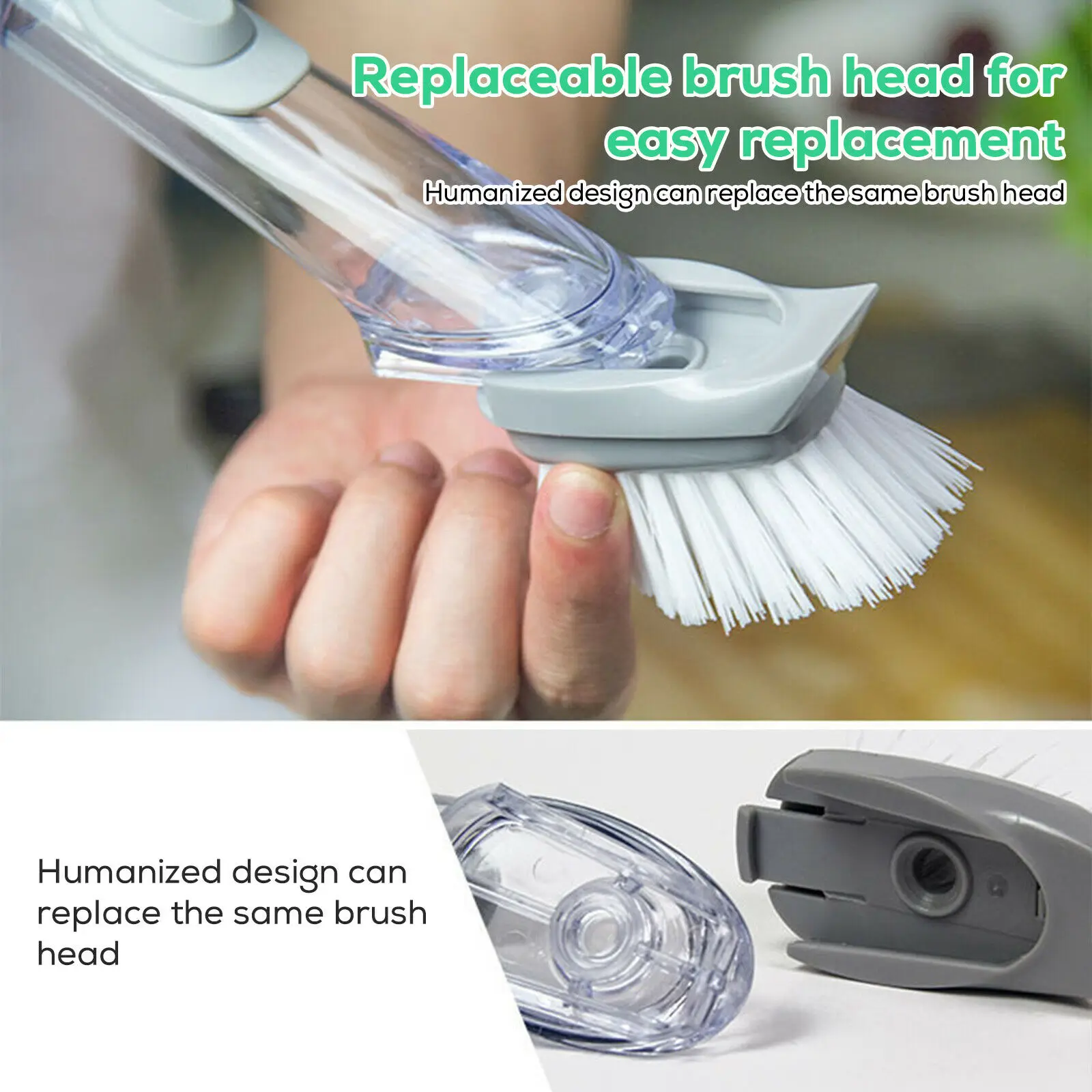 Long Handle Kitchen Cleaning Tools 2 In 1 Cleaning Brush with Removable Brush Sponge Sponge Dispenser Dishwashing Brush
Long Handle Kitchen Cleaning Tools 2 In 1 Cleaning Brush with Removable Brush Sponge Sponge Dispenser Dishwashing Brush