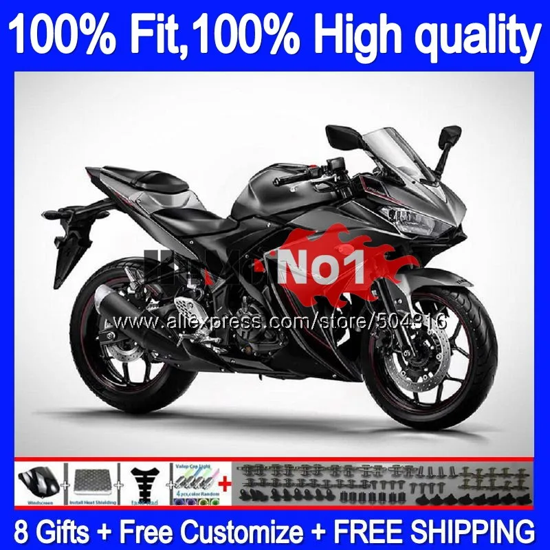 Инъекция для YAMAHA YZF R3 R25 R3 R 25 YZF-R3 YZFR25 55MC.14 Глянцевая серая Фриза YZFR3 2014 2015 2016 14 15 16 17 обтекатель
Инъекция для YAMAHA YZF R3 R25 R3 R 25 YZF-R3 YZFR25 55MC.14 Глянцевая серая Фриза YZFR3 2014 2015 2016 14 15 16 17 обтекатель