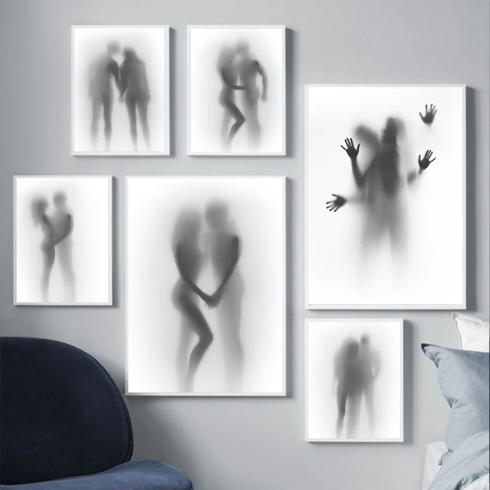 Fashion projection art figure canvas painting couple hazy Abstract mirror poster bedroom corridor home decoration mural
Fashion projection art figure canvas painting couple hazy Abstract mirror poster bedroom corridor home decoration mural