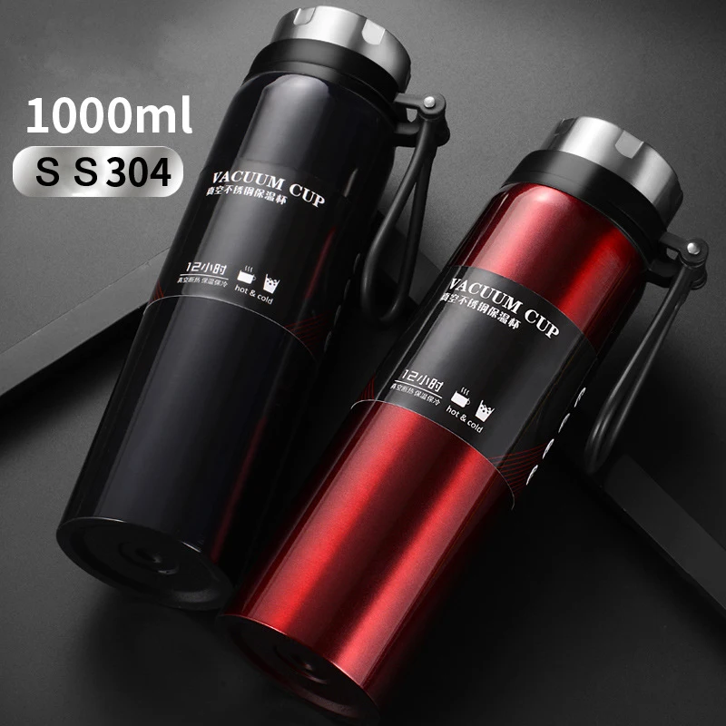 1000ml Large Capactiry Double Wall Stainless Steel Portable Vacuum Thermal Flask Outdoor Sports Water Kettles Drinking Bottle 
1000ml Large Capactiry Double Wall Stainless Steel Portable Vacuum Thermal Flask Outdoor Sports Water Kettles Drinking Bottle