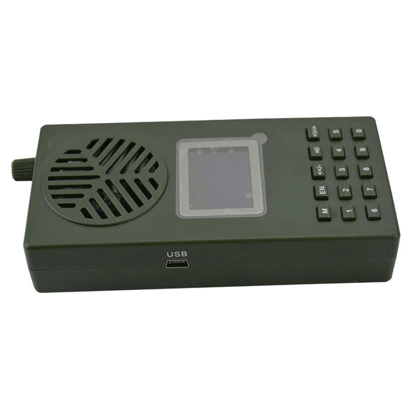 Goose Duck Bird Sounds Bird Caller Army Green Wild Hunting Decoy 157 Bird Voices Loudspeaker Remote Control Mp3 Player EU Plug
Goose Duck Bird Sounds Bird Caller Army Green Wild Hunting Decoy 157 Bird Voices Loudspeaker Remote Control Mp3 Player EU Plug