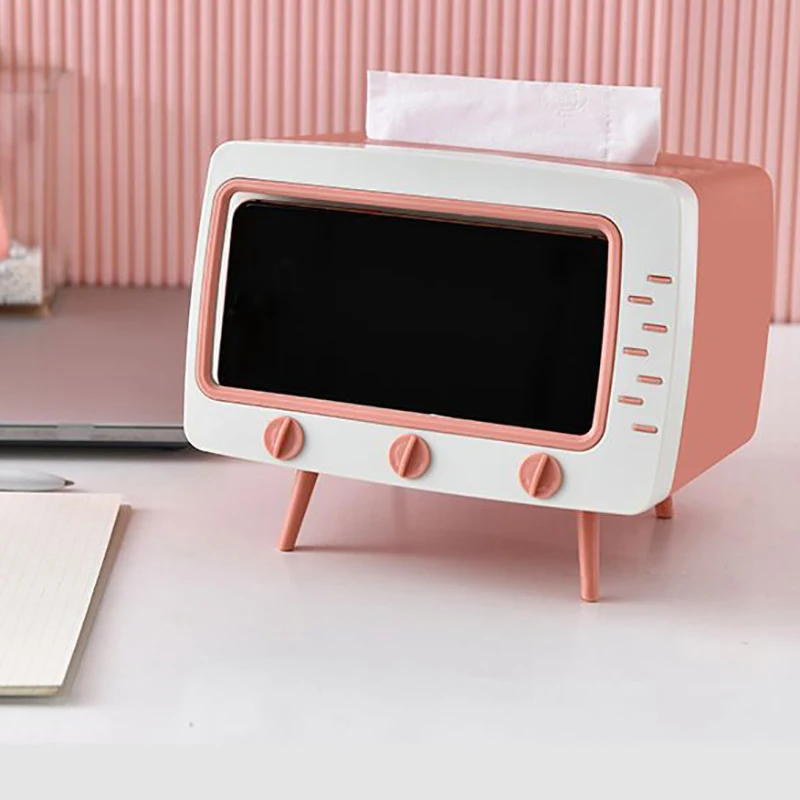 Creative Desktop TV Tissue Box Multi-Function Roll Pumping Box Net Red Model Built-in Mobile Phone Storage Box
Creative Desktop TV Tissue Box Multi-Function Roll Pumping Box Net Red Model Built-in Mobile Phone Storage Box