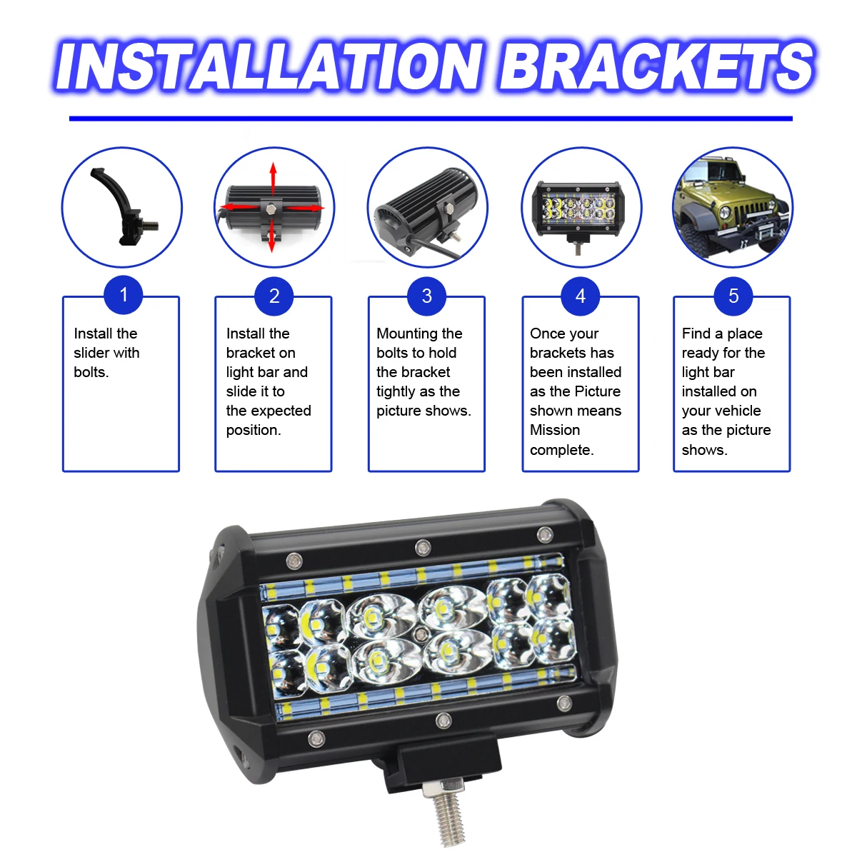 2x 5inch 168W LED Work Light Bar Flood Spot Combo Pods Driving Off-Road SUV Driving Lamp Fog Lights LED Work Lights
2x 5inch 168W LED Work Light Bar Flood Spot Combo Pods Driving Off-Road SUV Driving Lamp Fog Lights LED Work Lights