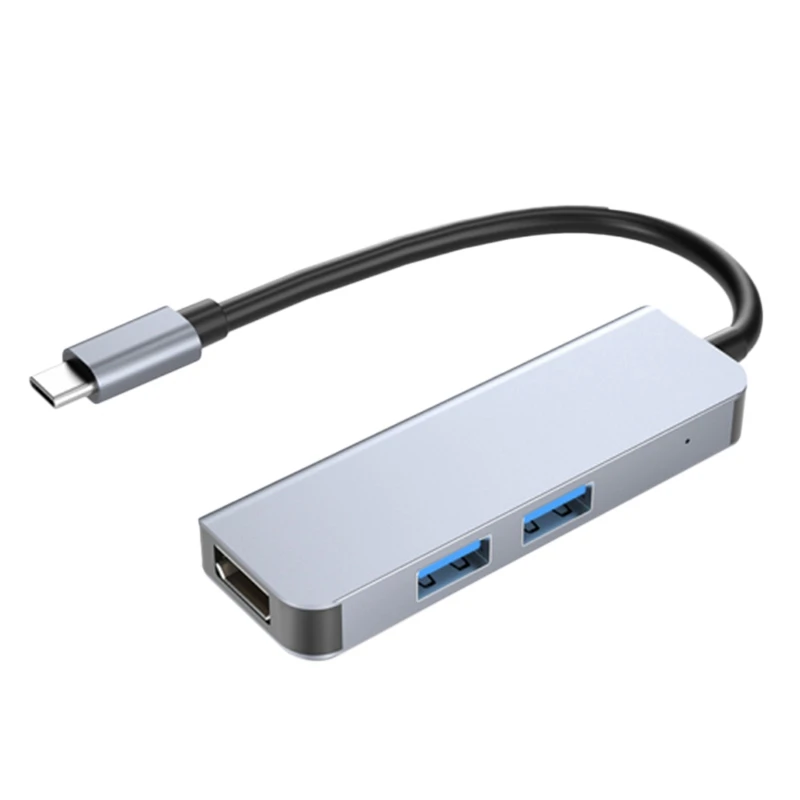 Док-станция типа C, USB x 2 + HDMI-совместимая док-станция «Три в одном» для ПК и ноутбука
Док-станция типа C, USB x 2 + HDMI-совместимая док-станция «Три в одном» для ПК и ноутбука