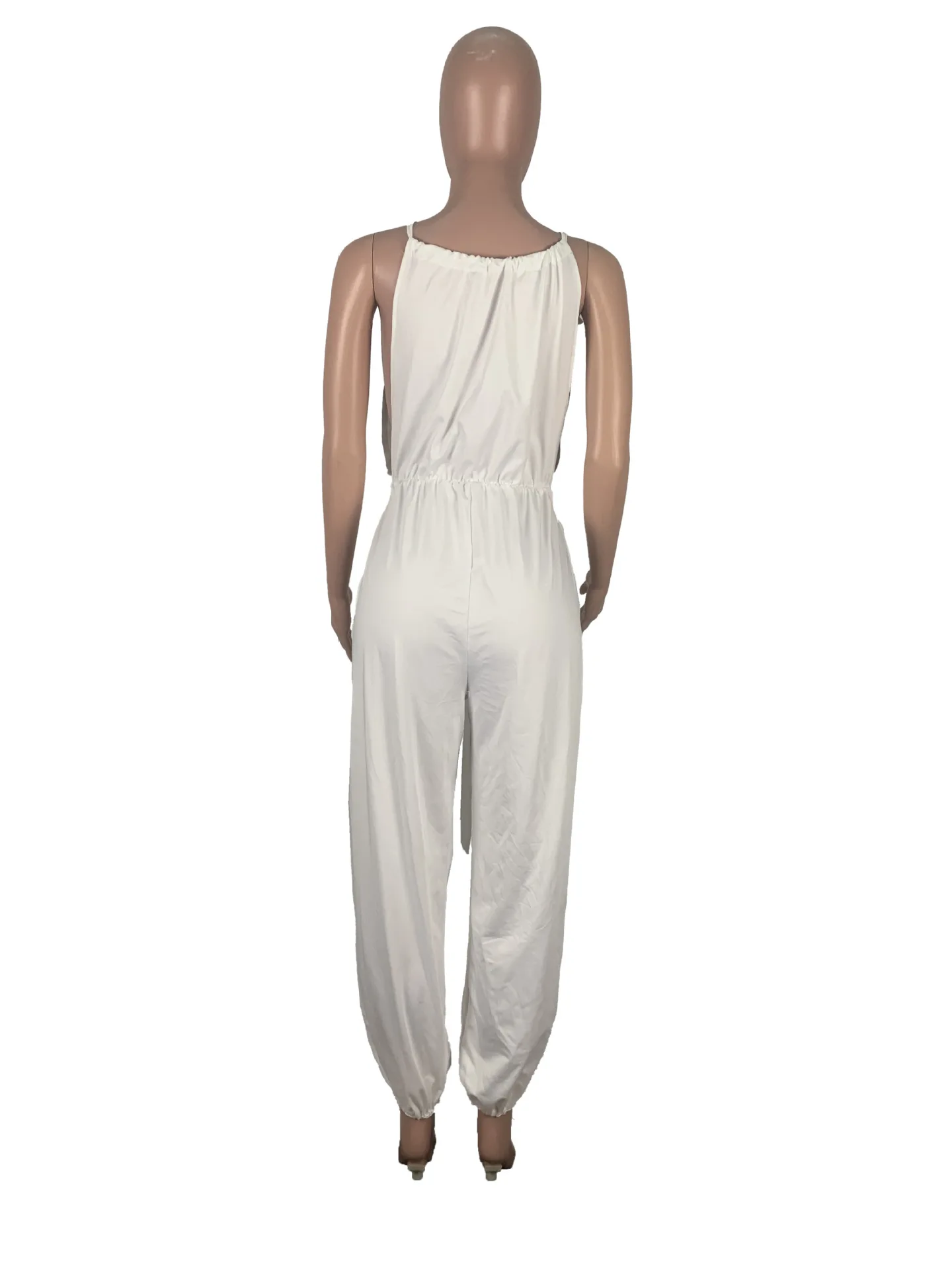 Women's Jumpsuits Pure Color Halter Lash Rope Side Slit Hollow Jumpsuit LOOSE Broadcloth
Women's Jumpsuits Pure Color Halter Lash Rope Side Slit Hollow Jumpsuit LOOSE Broadcloth