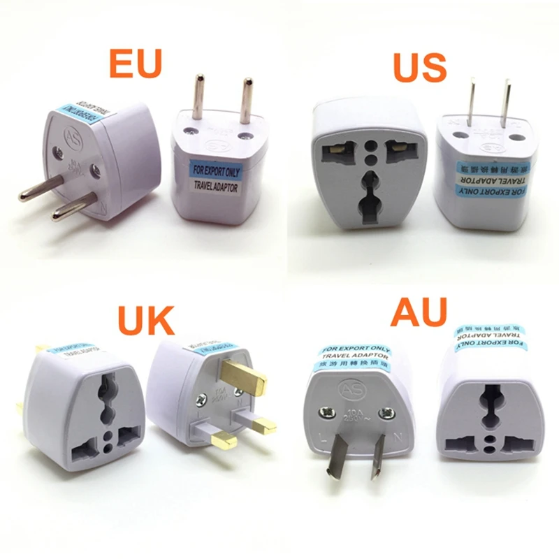 

20 шт. Универсальный US UK AU в ЕС Подключите США к евро Европа дорожное настенное AC Мощность Зарядное устройство на выходе адаптер конвертер ра...