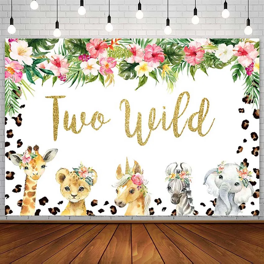 Avezano Safari Birthday Party Backdrop Wild Two Photography Background Studio Decor Leopard Flower Photocall For Photo Photozone
Avezano Safari Birthday Party Backdrop Wild Two Photography Background Studio Decor Leopard Flower Photocall For Photo Photozone